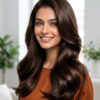 ORANGE~3 Sahiba Hair Color Brown