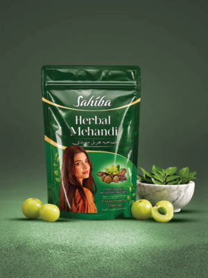 Web Card Design Sahiba Premium Henna 01 Green Sahiba Herbal Henna Pouch
