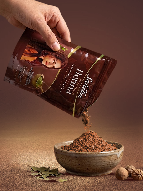Web Card Design Sahiba Premium Henna 02 Brown V02 Sahiba Premium Henna Pouch