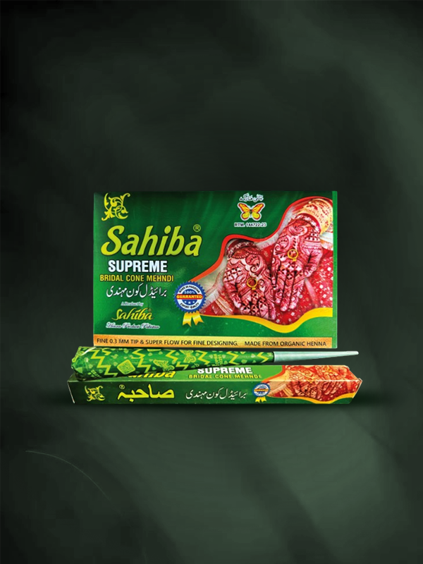 Web Card Design Supreme Premium Henna Cone 01 Green Sahiba Supreme Green