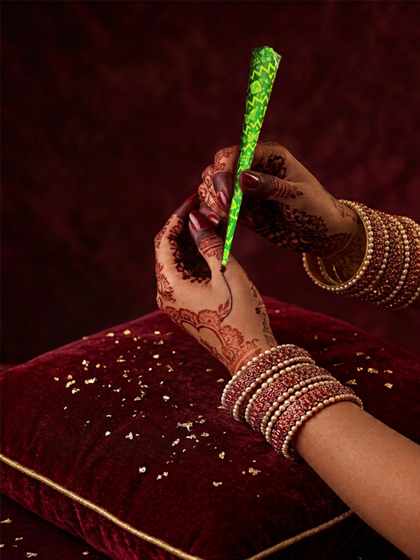Web Card Design Supreme Premium Henna Cone 02 Green Sahiba Supreme Green