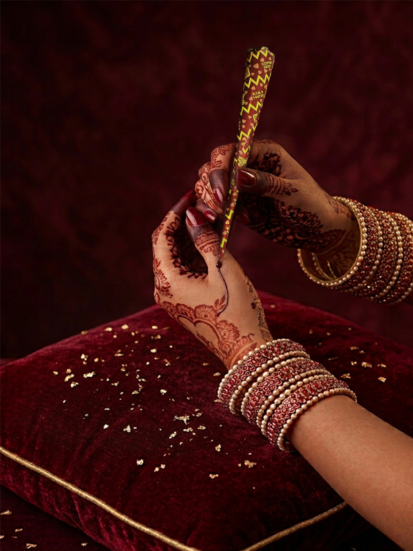 Web Card Design Supreme Premium Henna Cone 02 Red Sahiba Supreme Red